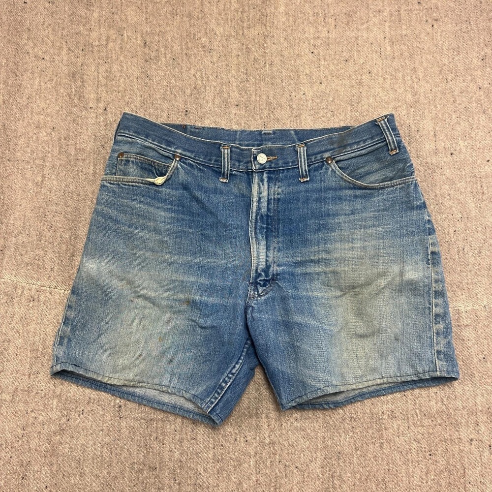 Vintage Penny's Ranchcraft Denim Shorts Mens 34 Blue 1950s Selvedge